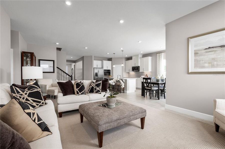 Furnished interior view inside a new home in Reserve at Lake Meadows, Ocoee (Image 5).