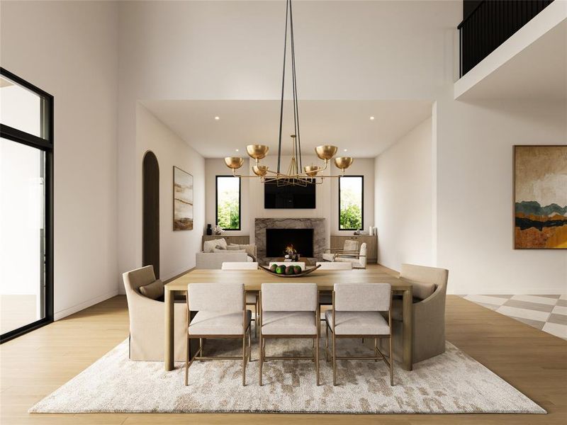 Furnished interior view inside a new home in , Dallas (Image 4).