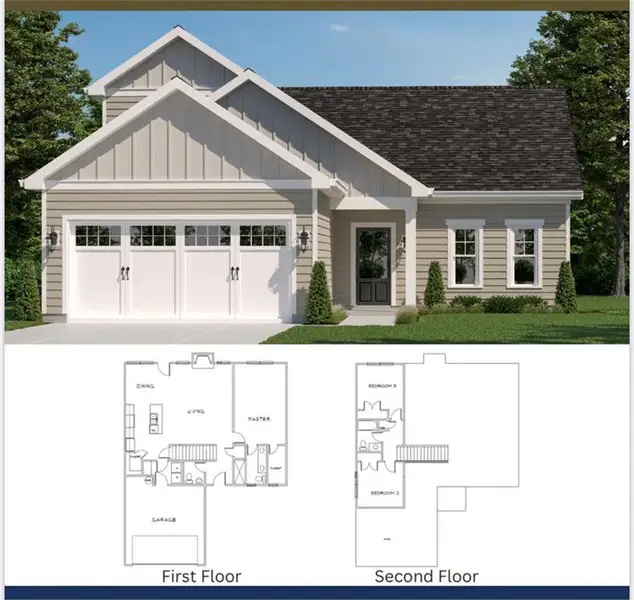 2D floor plan layout of this home in , Dahlonega, GA (Image 3).
