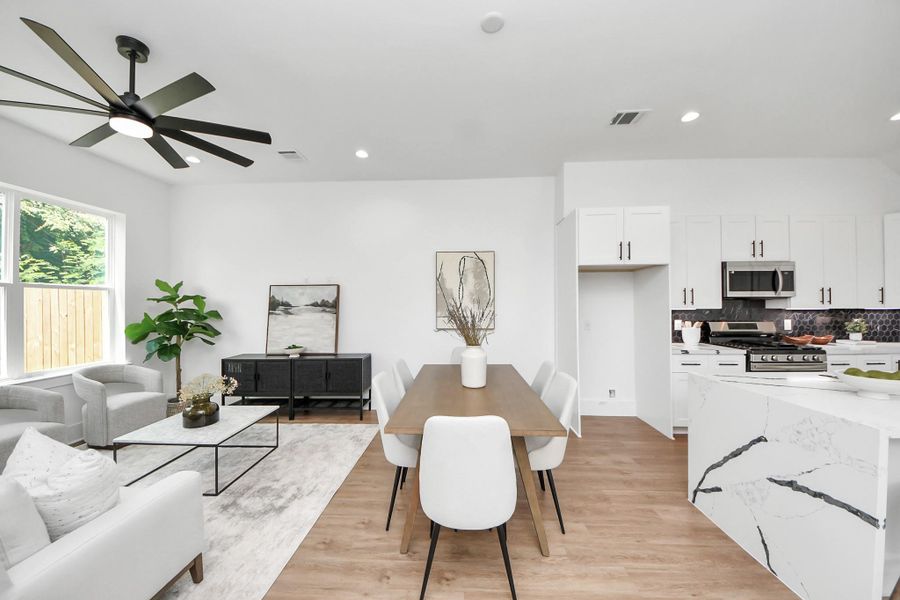 Furnished interior view inside a new home in , Houston (Image 6).