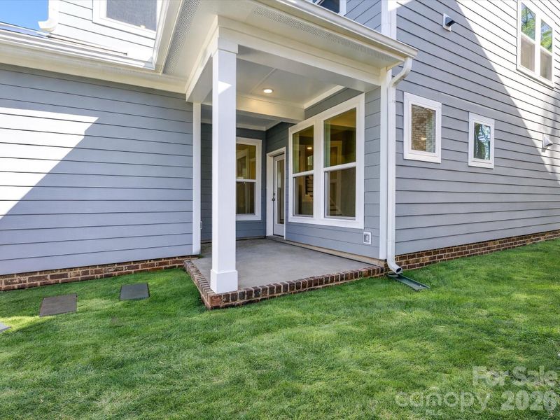 Exterior details and patio area of a home in Whitley Preserve – Park Collection, Mint Hill (Image 21). Exterior details and patio area of a home in Whitley Preserve – Park Collection, Mint Hill (Image 21).