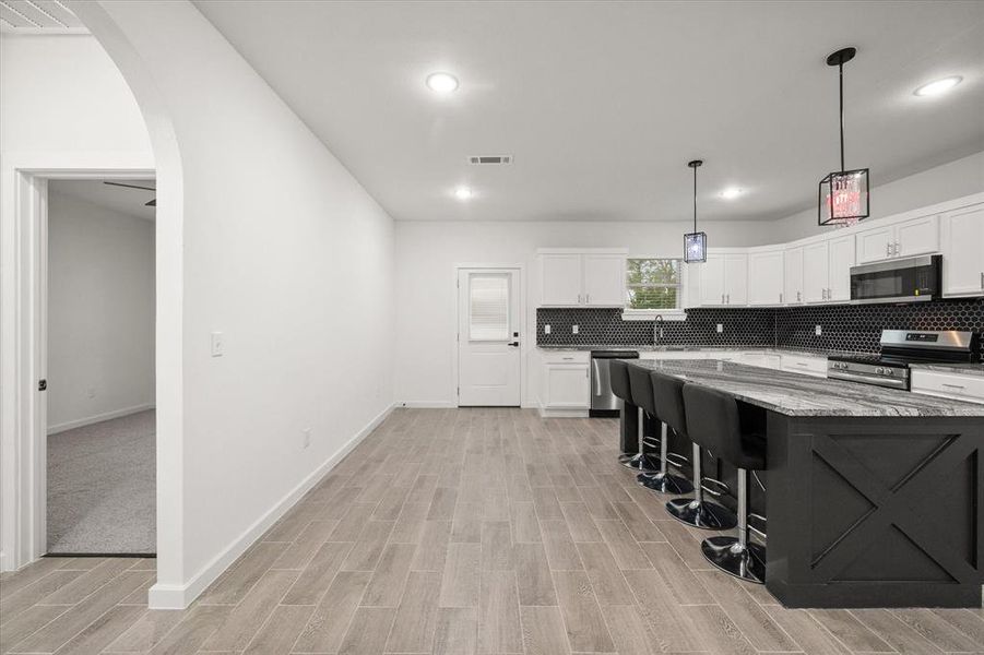 Furnished interior view inside a new home in , Barry (Image 11).