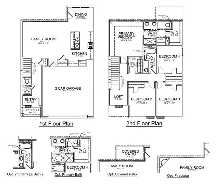2D floor plan layout for the Florence by Megatel Homes in Steeplechase, Hickory Creek, TX (Image 2). 2D floor plan layout for the Florence by Megatel Homes in Steeplechase, Hickory Creek, TX (Image 2).