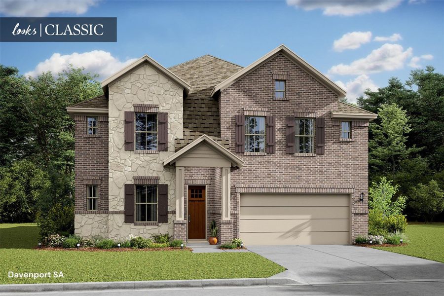 Stunning Davenport design by K. Hovnanian Homes with elevation SA in beautiful Kingdom Heights. (*Artist rendering used for illustration purposes only.) Stunning Davenport design by K. Hovnanian Homes with elevation SA in beautiful Kingdom Heights. (*Artist rendering used for illustration purposes only.)