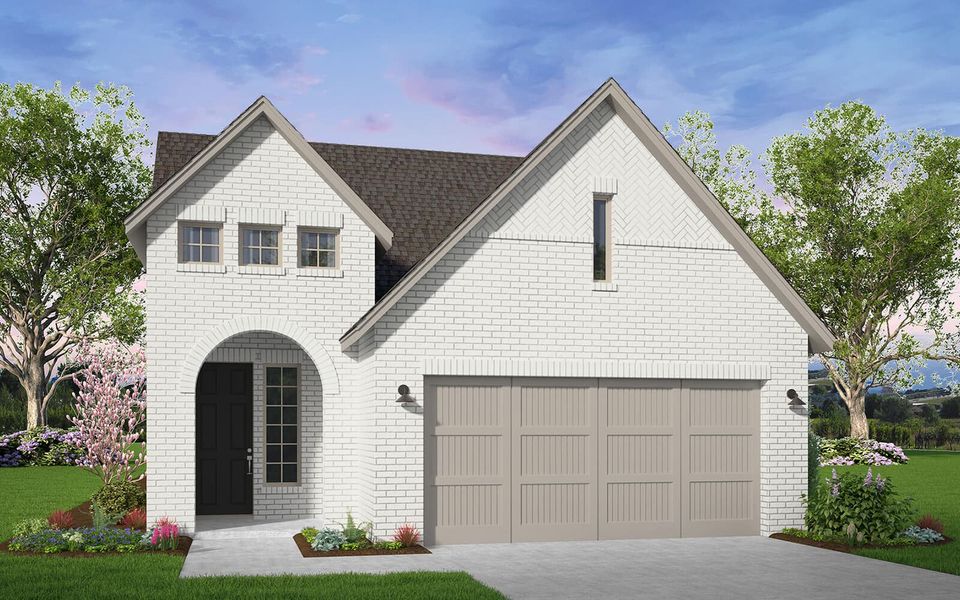 Representative exterior photo of a completed home built from the Embry by Brookfield Residential in 40' Traditional Homes at Elyson, Katy, TX (Image 2). Representative exterior photo of a completed home built from the Embry by Brookfield Residential in 40' Traditional Homes at Elyson, Katy, TX (Image 2).