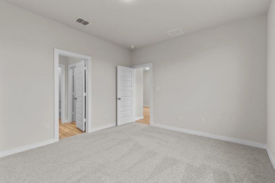 A room with white walls. A room with white walls.