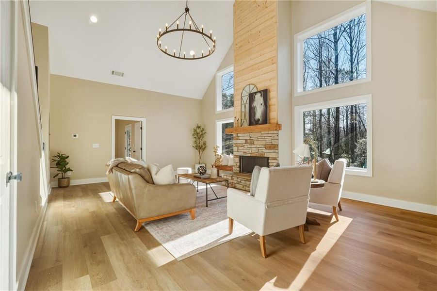 Furnished interior view inside a new home in , Ellijay (Image 3).