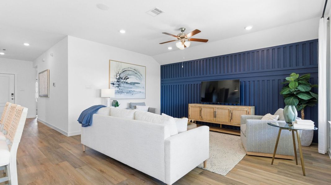 Furnished interior view inside a new home in Westland Ranch 50' Homesites, League City (Image 9).