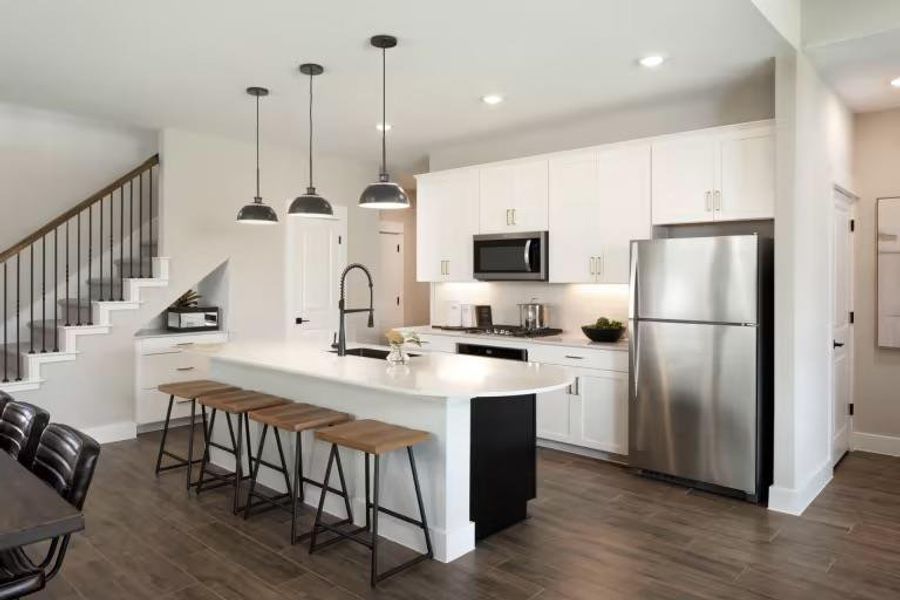 Photo of Pulte model home with same floor plan, not of actual home listed. Photo of Pulte model home with same floor plan, not of actual home listed.