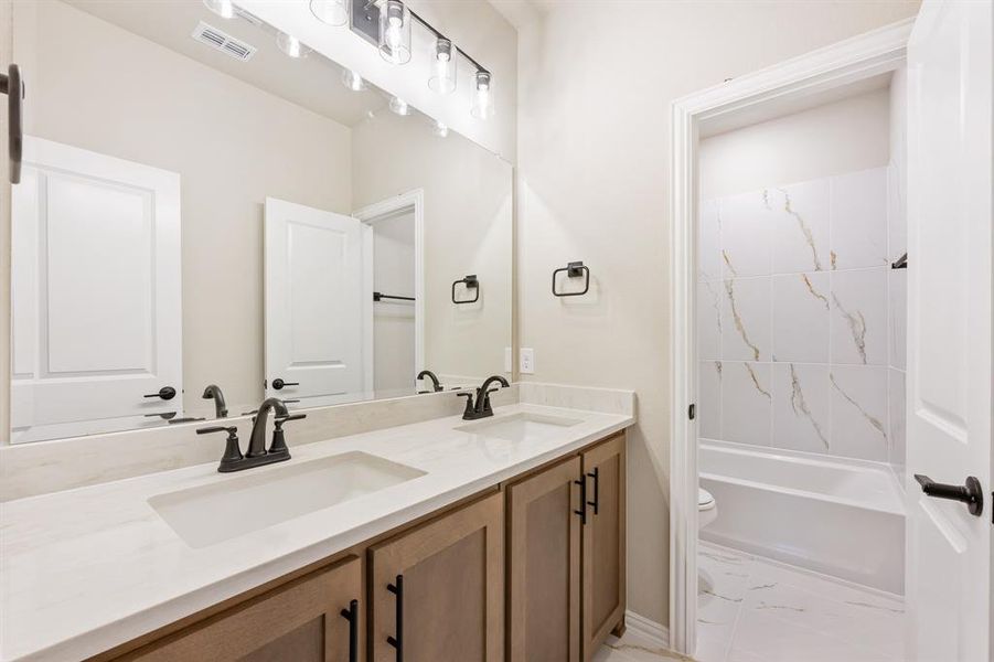 Furnished interior view inside a new home in Timberbrook 3B-4A, Justin (Image 16).