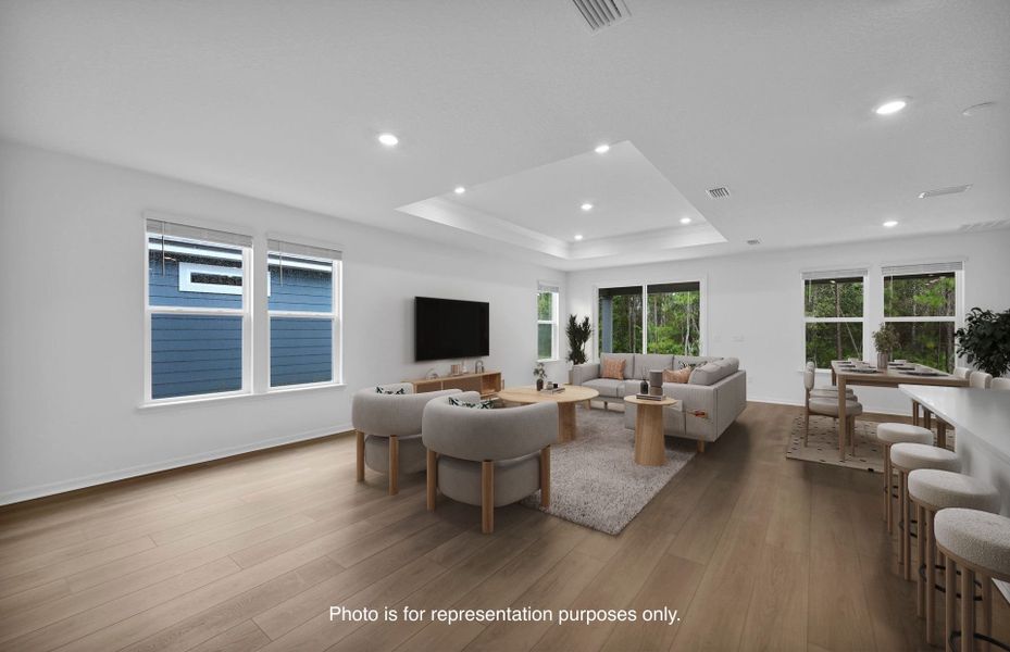 Furnished interior view inside a new home in Hyland Trail, Green Cove Springs (Image 13).