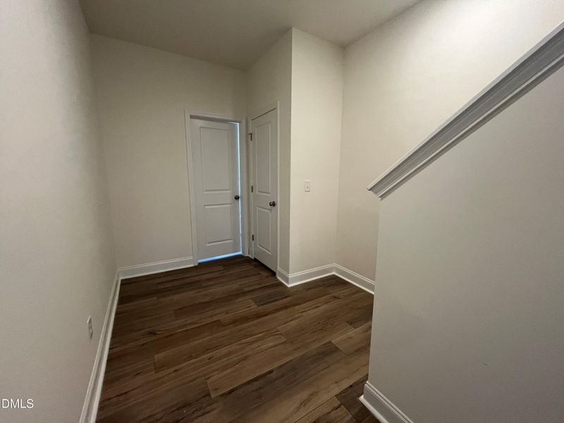 Rear foyer leading to garage