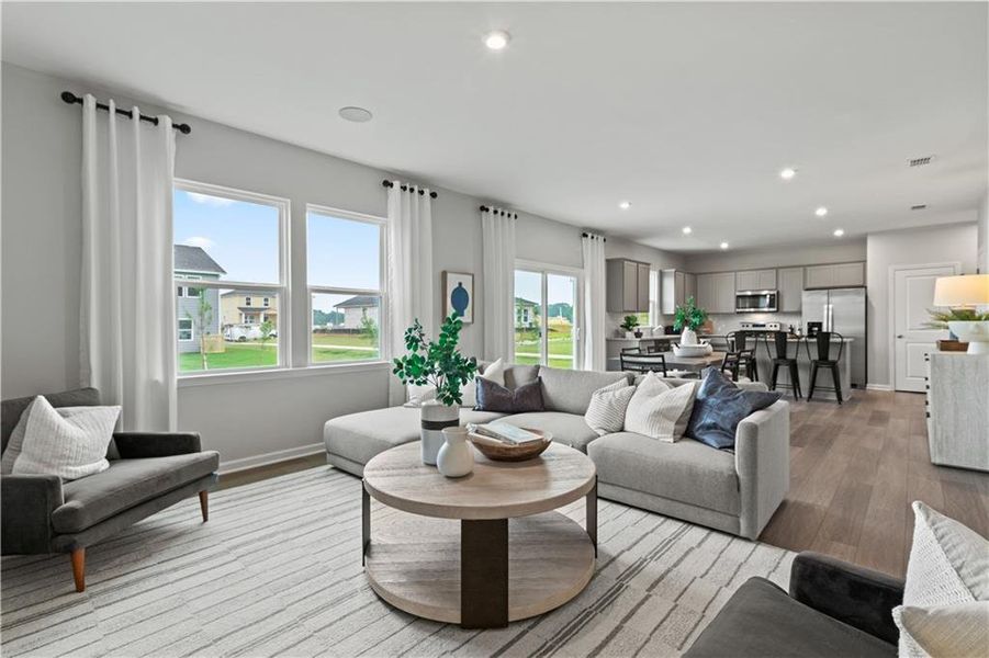 Furnished interior view inside a new home in Avery Ridge, Gainesville (Image 14). Furnished interior view inside a new home in Avery Ridge, Gainesville (Image 14).