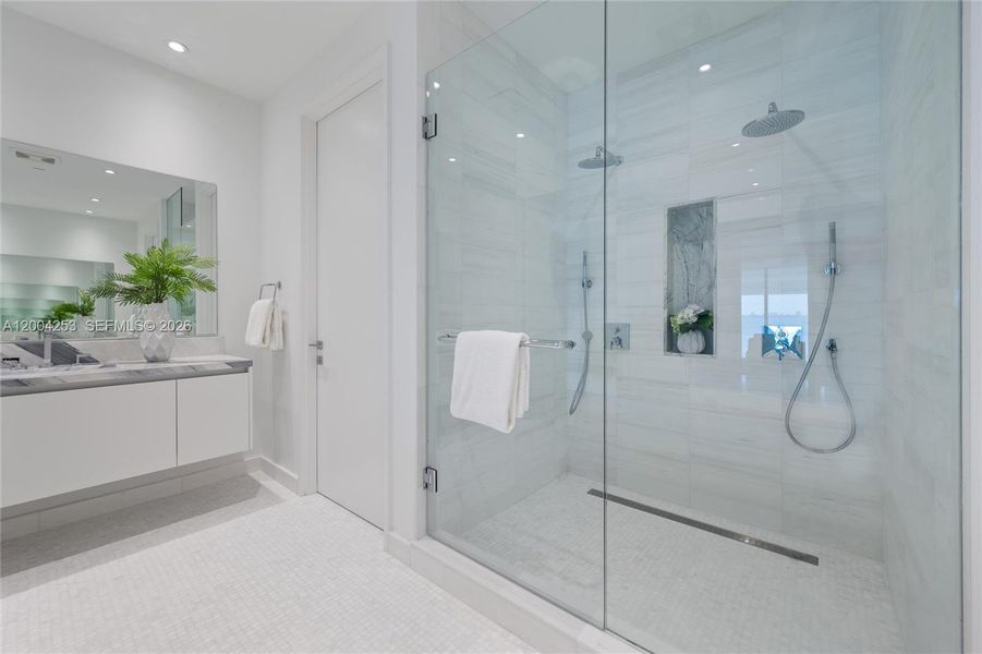 Furnished interior view inside a new home in , Miami (Image 52).