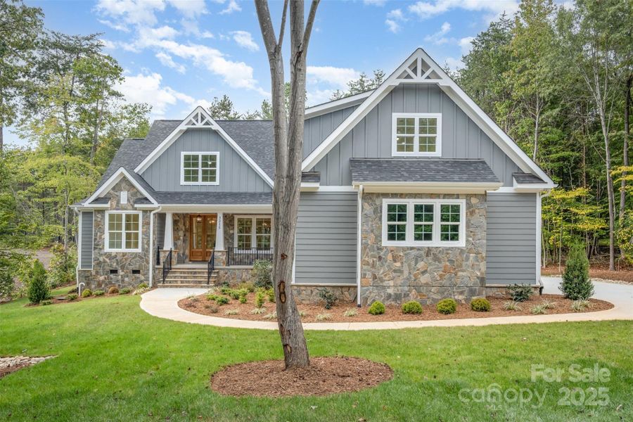 Front exterior of a new home in , Denver, NC, highlighting curb appeal (Image 23). Front exterior of a new home in , Denver, NC, highlighting curb appeal (Image 23).