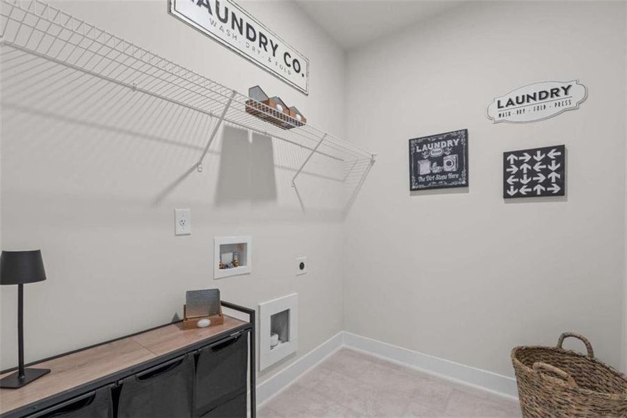 Furnished interior view inside a new home in Silvercrest Lakes, Acworth (Image 18).