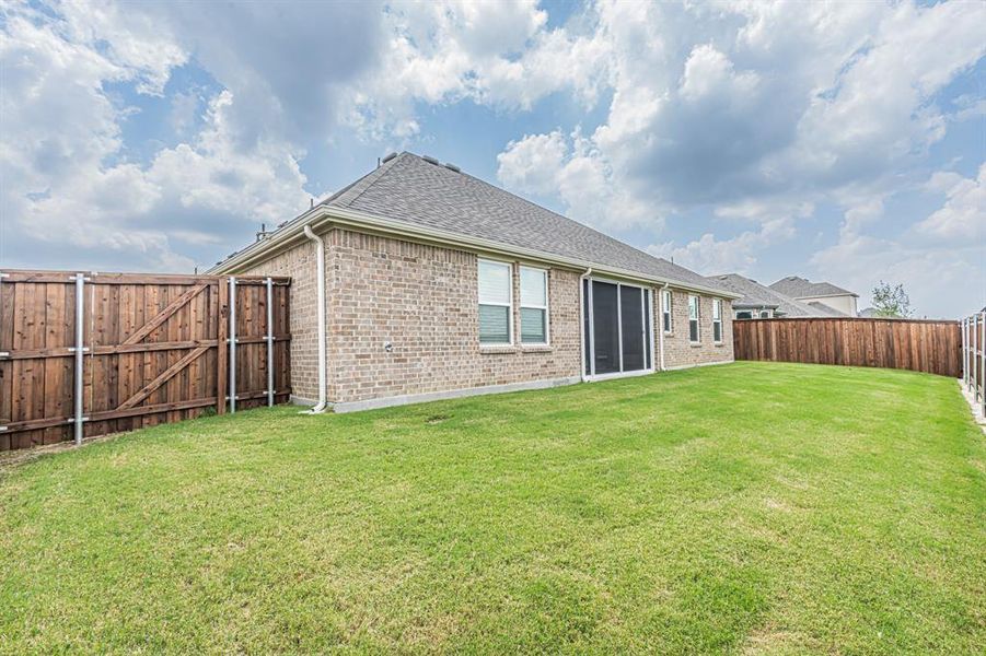 Exterior details and patio area of a home in Westside Preserve, Midlothian (Image 4).