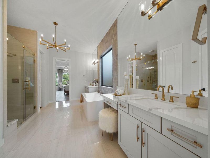 Furnished interior view inside a new home in , Cypress (Image 9).