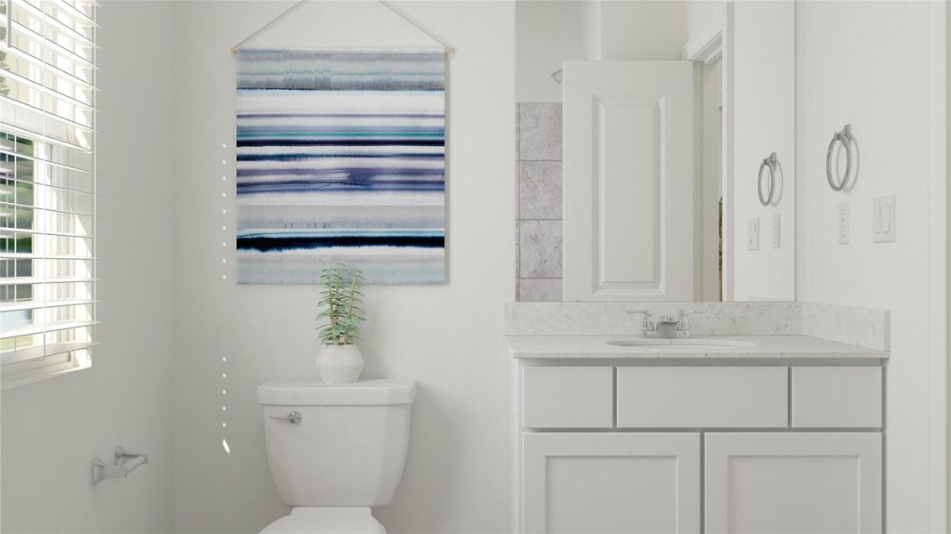 Furnished interior view inside a new home in Lively Ranch: Brookstone Collection, Georgetown (Image 3).