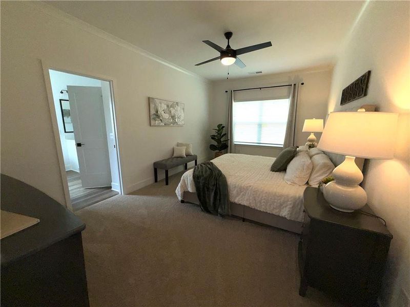 Furnished interior view inside a new home in Thunder Ridge, Dawsonville (Image 20).