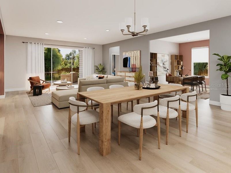 Furnished interior view inside a new home in Skye Ranch Community Group Page, Sarasota (Image 5).