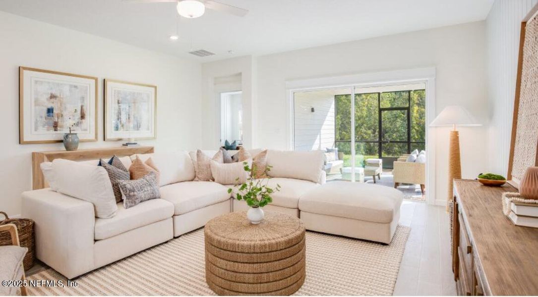 Furnished interior view inside a new home in Shearwater: Shearwater - Single Family, St. Augustine (Image 7). Furnished interior view inside a new home in Shearwater: Shearwater - Single Family, St. Augustine (Image 7).