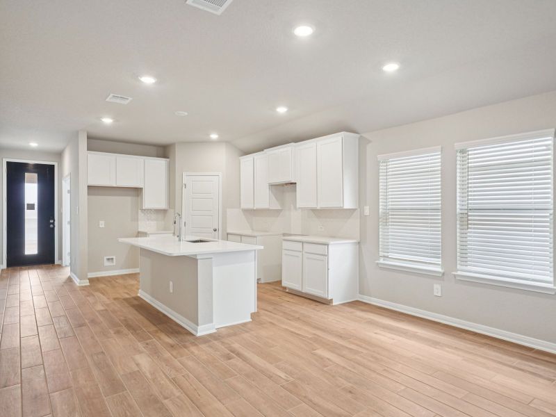Furnished interior view inside a new home in Comanche Ridge, San Antonio (Image 6).
