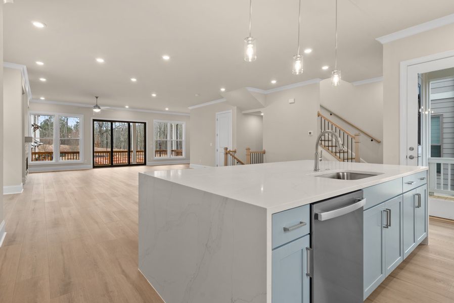 Representative furnished interior of a home built from the The Stafford by The Providence Group in Waterside Single Family, Peachtree Corners (Image 12).