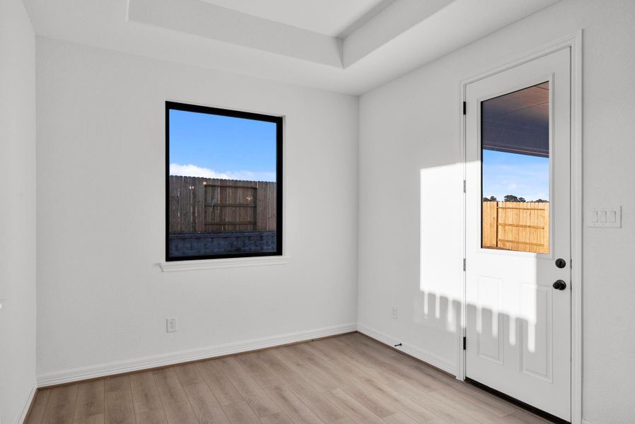 Dining room with door to Back Patio