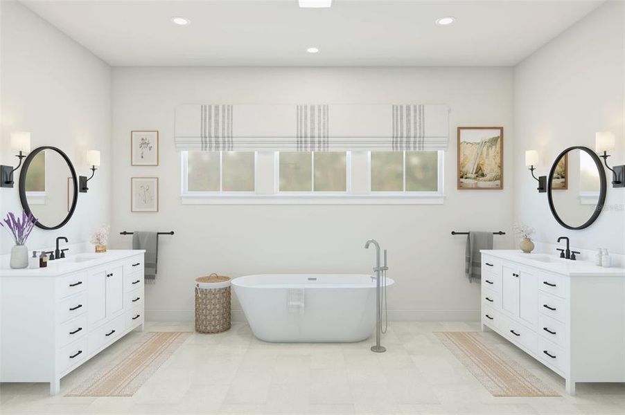 Furnished interior view inside a new home in Eden Preserve, Altamonte Springs (Image 5).