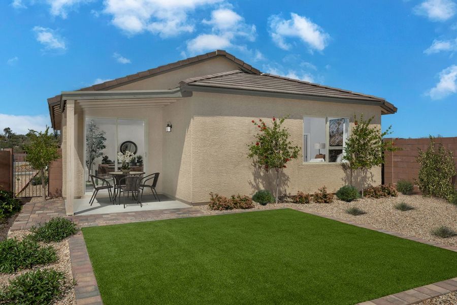 Covered back patio Covered back patio