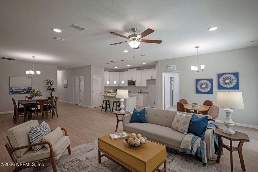 Furnished interior view inside a new home in , Jacksonville (Image 28).
