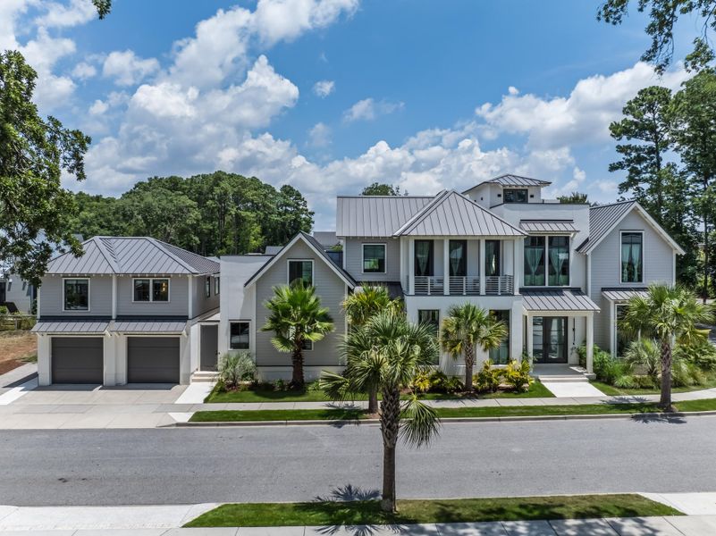 Front exterior of a new home in , Mount Pleasant, SC, highlighting curb appeal (Image 33). Front exterior of a new home in , Mount Pleasant, SC, highlighting curb appeal (Image 33).