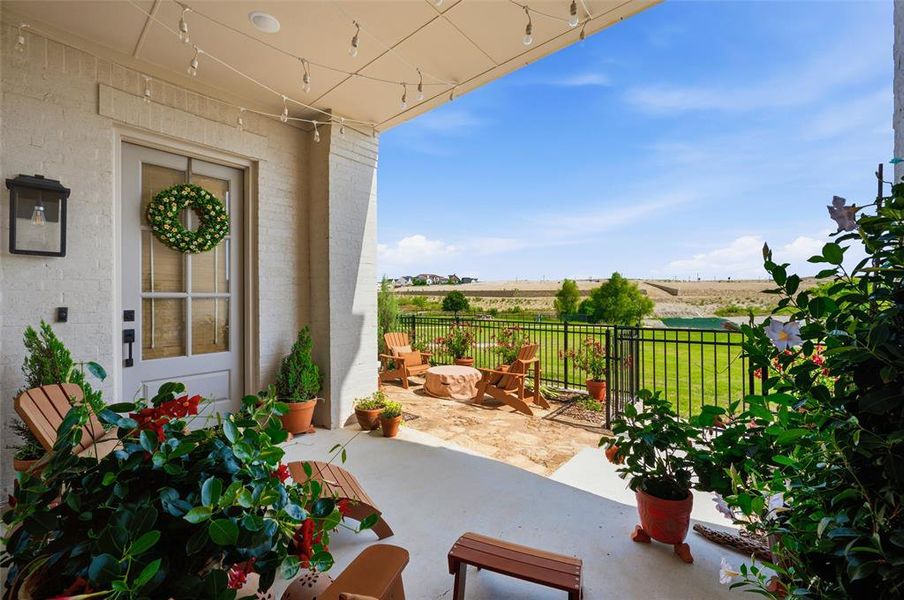 Exterior details and patio area of a home in , Aledo (Image 22).