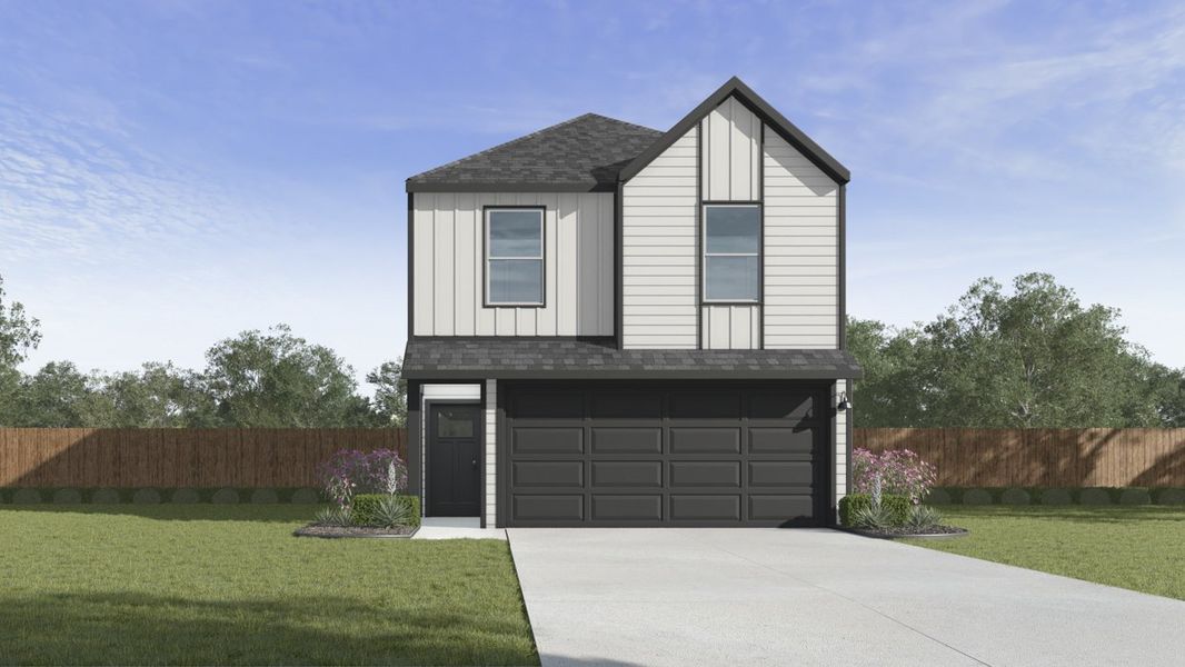 Representative exterior photo of a completed home built from the Benson by D.R. Horton in Arbor Trails South, Princeton, TX (Image 21).