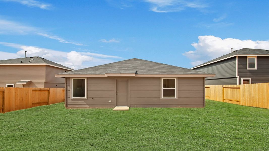 Exterior details and patio area of a home in Mill Creek, Magnolia (Image 3). Exterior details and patio area of a home in Mill Creek, Magnolia (Image 3).