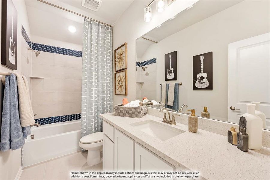 Furnished interior view inside a new home in ArrowBrooke, Aubrey (Image 30).