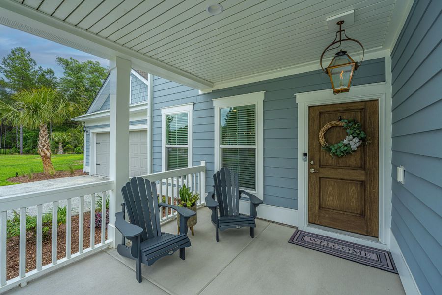 Exterior details and patio area of a home in Sea Island Preserve, Johns Island (Image 32).