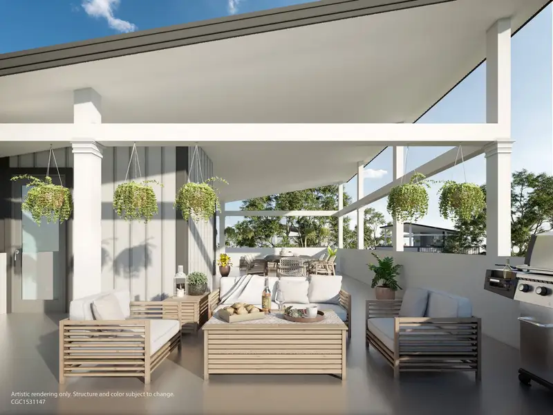 Representative exterior details of a home built from the The Heron 20 by Brock Built in Twin Palms, Inlet Beach (Image 38).