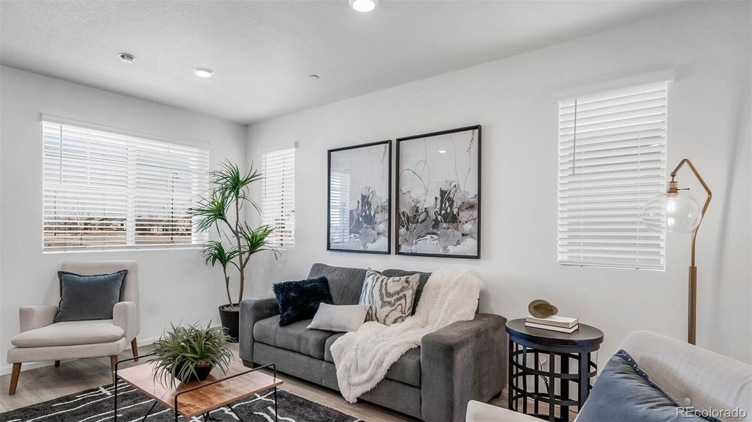 Furnished interior view inside a new home in , Commerce City (Image 23).