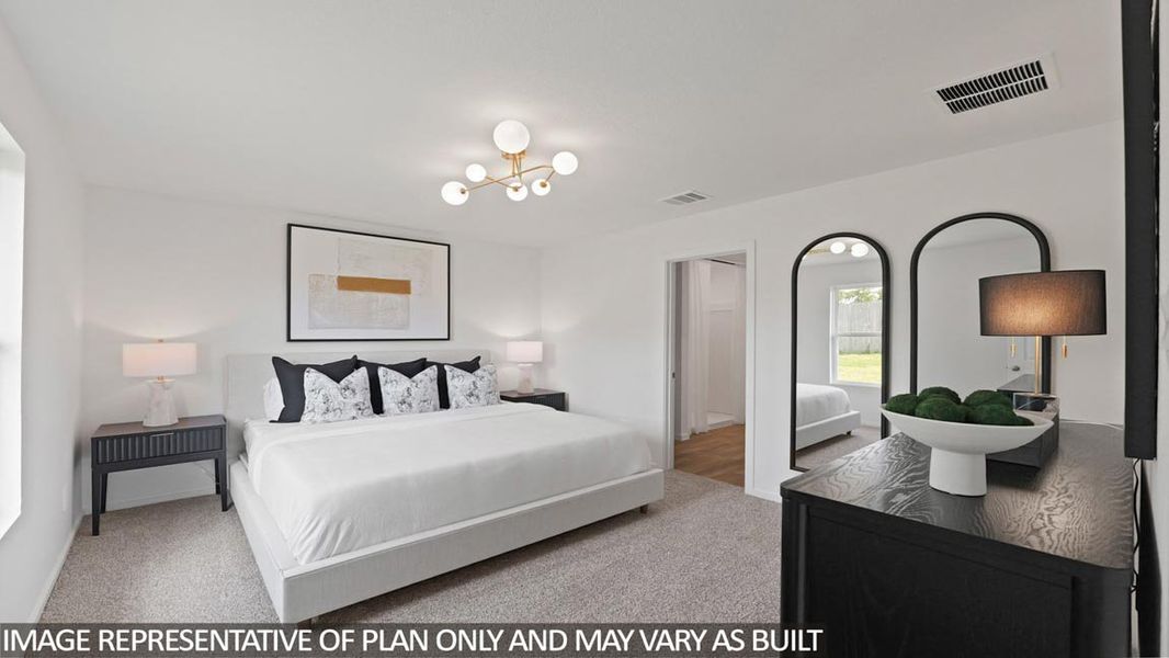 Furnished interior view inside a new home in Porters Mill, New Caney (Image 8).