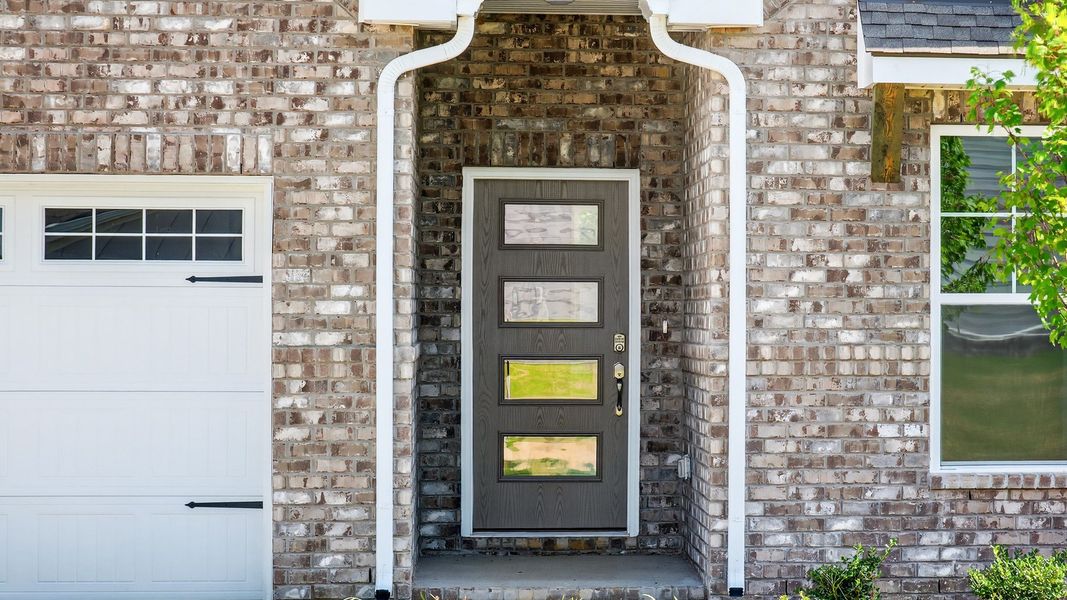 Exterior details and patio area of a home in McClure Farms, Columbia (Image 26).
