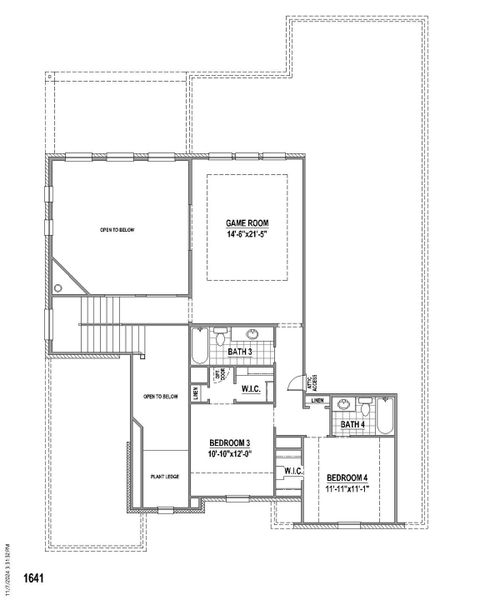 Plan 1641 2nd Floor Plan 1641 2nd Floor