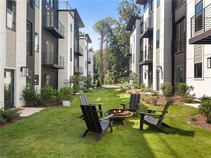 Exterior details and patio area of a home in , Atlanta (Image 20). Exterior details and patio area of a home in , Atlanta (Image 20).