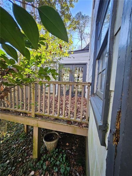 Exterior details and patio area of a home in , Atlanta (Image 8).