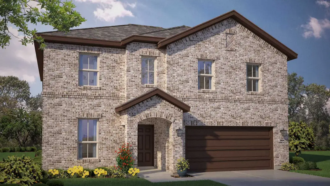 Representative exterior photo of a completed home built from the Redrock by D.R. Horton in Northstar West, Fort Worth, TX (Image 2).