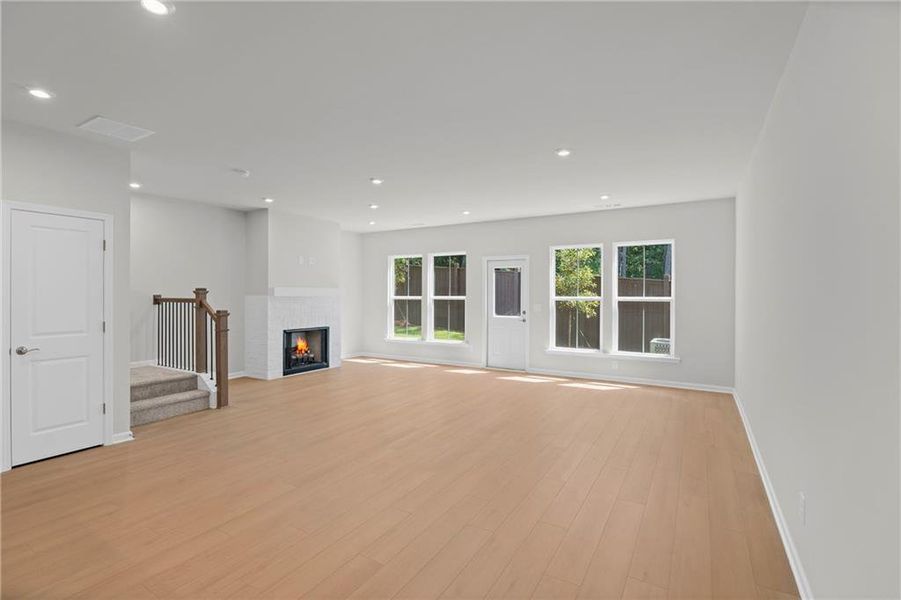 Spacious, unfurnished interior of a new home in Ansley Towns, Cumming (Image 25). Spacious, unfurnished interior of a new home in Ansley Towns, Cumming (Image 25).