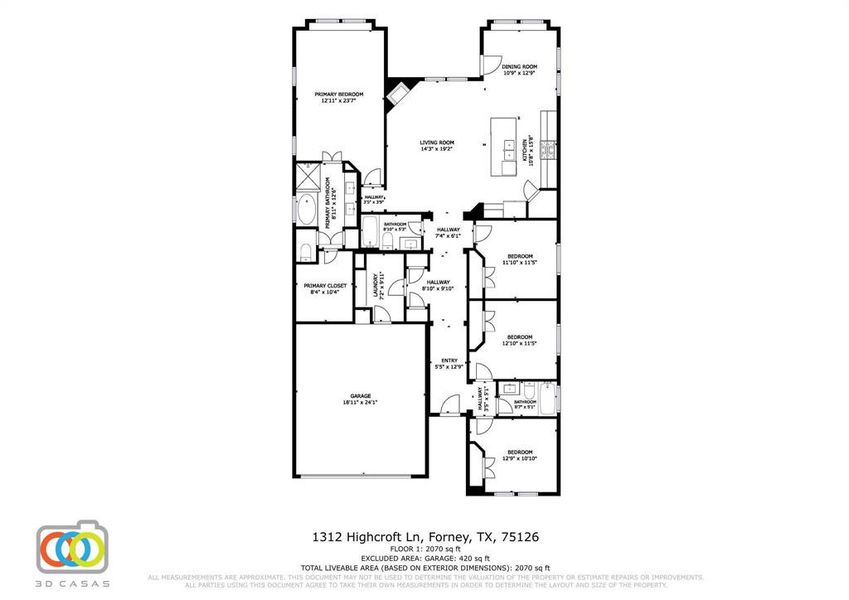 Floor plan / room layout
