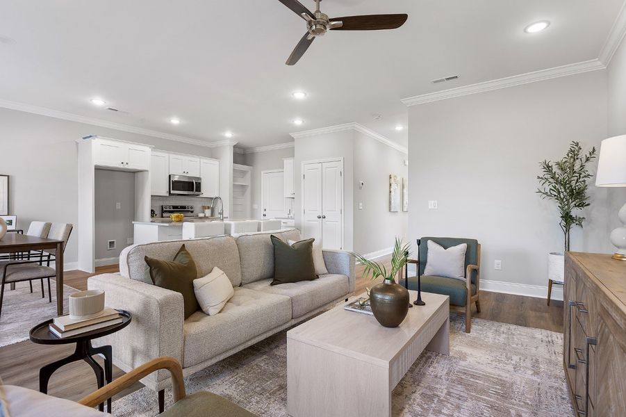 Furnished interior in a model home at The Abaco in Cleveland (Image 13).