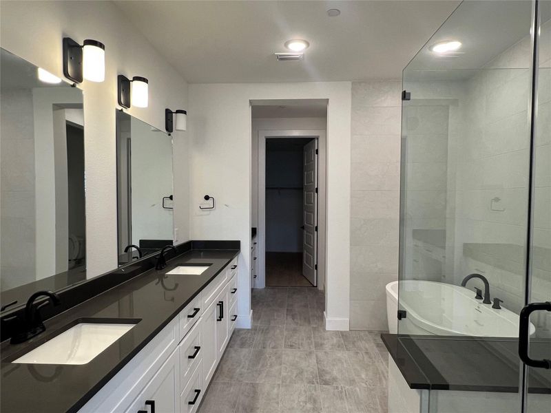 Furnished interior view inside a new home in The Grove, Austin (Image 14).